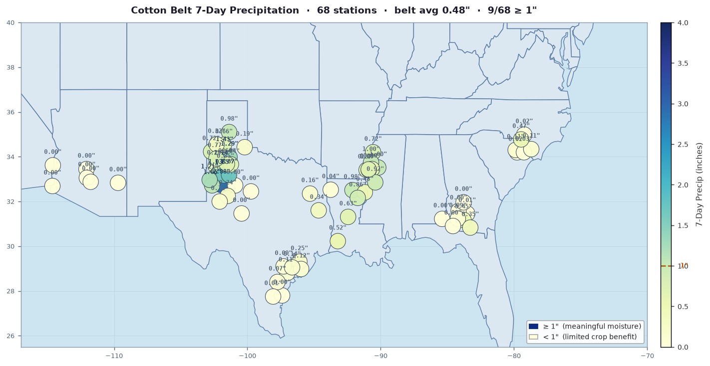 7-Day Station Precip (68 Stations)